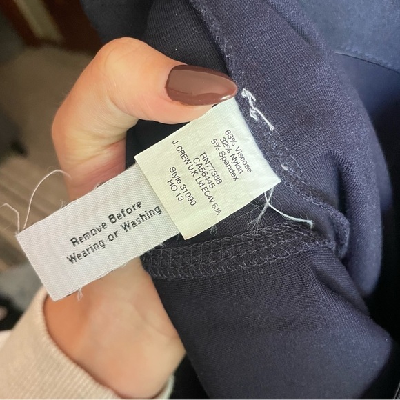 J.Crew Pixie Pant Navy slacks - Picture 4 of 7